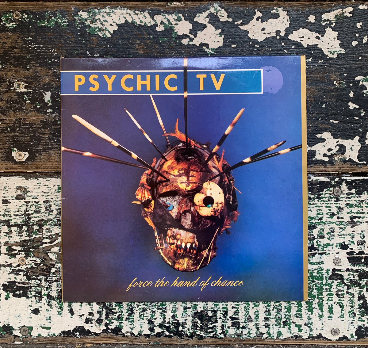 洋楽 2LP PSYCHIC TV Force the Hand of Chance Psychic TV = サイキックTV – Force The Hand Of Chance = テンプルの
